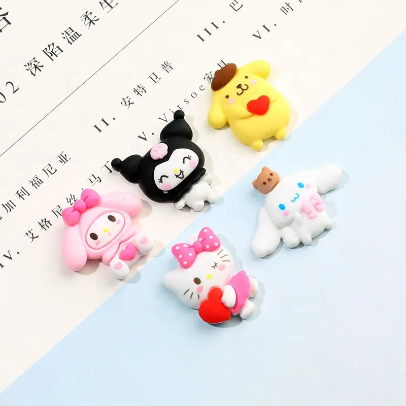 New cartoon doll nail art charm jewelry kawaii Kuromi Melody Pudding Dog nail art charm jewelry decoration