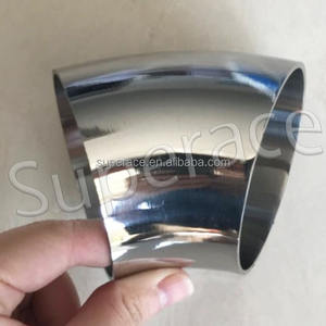 मंडल मोड़ कोहनी 45, 90 डिग्री निकास पाइप 1.5 मिमी-2 मिमी स्टेनलेस स्टील, एल्यूमीनियम, टाइटेनियम सामग्री - Product Image 3