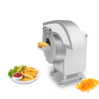 Commerciële automatische friet snijmachine, wortelsnijmachine, groentesnijmachine