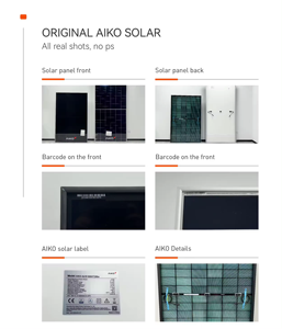 Panneau solaire AIKO AIKO-A-MAH54Db Neostar N-type 440W-470W, bifacial, demi-cellules, tout noir, IP68, efficacité 23,1%, double vitrage, pour usage domestique - Product Image 4