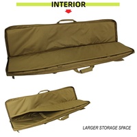 Étui à fusil long et souple ALFA pour armes de 55 pouces, sac à dos tactique double pour armes et sac à fusil rembourré, parfait pour la chasse et le tir