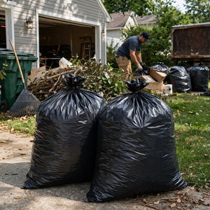 Bolsas de Basura Resistentes para Residuos de Construcción, Bolsas de Plástico Reciclado Extra Fuertes para Construcción, Rollo Compacto para Jardín y Limpieza de Sitios - Product Image 6