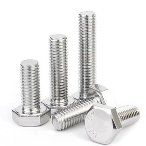 สลักเกลียวหกเหลี่ยมสแตนเลส DIN933 |   เกรด A2/A4 |   ฟูลเทิร์ธเรดดิ้ง |   ขนาด M3-M24 - Product Image 1