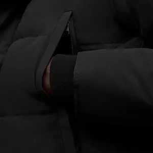 후드 다운 재킷 무스 남성용 캐나다 코요테 모피 트림 재킷