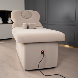 Cama de masaje <span class=keywords><strong>Facial</strong></span> eléctrica DEFEINUO, marco de madera de lujo profesional, 4 motores, cama de salón de Spa, cama de pestañas faciales, salón - Product Image 3