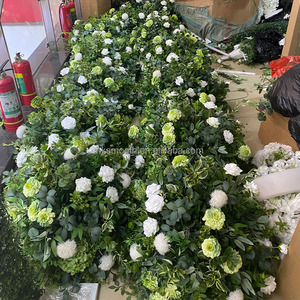 Bouquet de fleurs artificielles vertes et blanches, très tendance, pour centre de table de mariage - Product Image 2