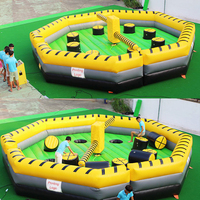 Sport mécanique Bull Meltdown gonflable Wipeout PVC intérieur/extérieur essuyer cours éliminateur pour adultes en vente