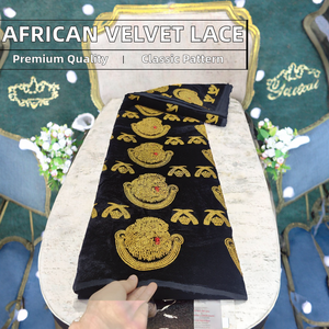 ชุดแต่งงานแบบดั้งเดิมของชาวแอฟริกันชาวแอฟริกันเชื้อสายดำ ผ้าลูกไม้ทอจากผ้าฝ้ายออร์แกนิค 100% เป็นมิตรกับสิ่งแวดล้อม ซับในเรียบ คุณภาพสูง - Product Image 2