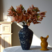 Nouvel Arrivage – Magnolia Artificiel Séché à Bords Brûlés, Qualité Premium, Fleurs Élégantes d'Automne, Décoration pour la Maison et Arrangements de Mariage