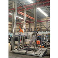 Monte-charge hydraulique standard australien avec cage pour entrepôt, avec service d'installation