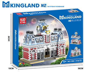 2022 Khuôn Đồ Chơi Phổ Biến Vua 11004 Mô Hình Ngôi Nhà Tự Làm The Station Of Dreamland Khối Xây Dựng Góc Nhìn Đường Phố Quà Tặng Cho Trẻ Em - Product Image 2