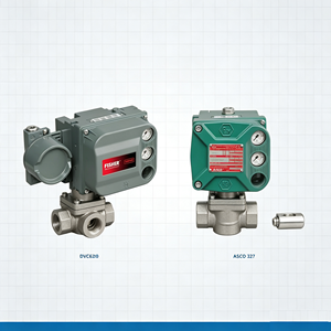 Nouveau positionneur de vanne DVC6200, simple action avec retour d'information, associé à une électrovanne ASCO - Product Image 1