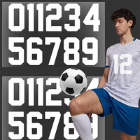 Numéros et lettres personnalisés pour maillots de football – Autocollants thermocollants pour uniformes et maillots