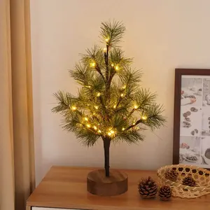 L 핫 세일 크리스마스 가지 빛 사용자 정의 크기 트리 조명 야외 실내 인공 식물 크리스마스 트리 홈 데스크탑 장식