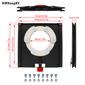 Base de siège pivotant pour passager rotatif à 360 degrés, base de conversion de siège de camping-car, compatible Sprinter <span class=keywords><strong>Transit</strong></span> T5 T6 - Product Image 2