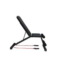 Chaise de fitness pliable commerciale en gros, planche inclinée réglable, équipement auxiliaire, banc de musculation, banc pliable
