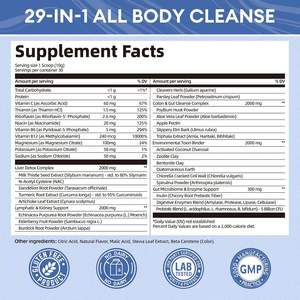 Bedak detoks spektrum penuh 29-in-1 untuk hati, limfatik, usus besar & Gut mendukung manajemen berat - Product Image 2