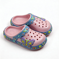 Chaussons pour enfants en EVA souple avec logo personnalisé OEM et chaussures perforées en EVA pour enfants, conçus en usine
