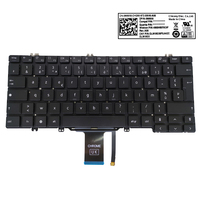 Clavier d'ordinateur portable rétroéclairé français pour Dell Latitude 5300 7300 2-en-1 0909X6, nouveau clavier noir sans cadre
