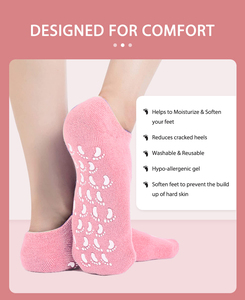 Calcetines de Gel para Spa, Capa Interior de Gel con Extractos Naturales de Plantas, Crean una Experiencia de Cuidado de Pies Suave para el Tiempo Libre y Días de Descanso - Product Image 3