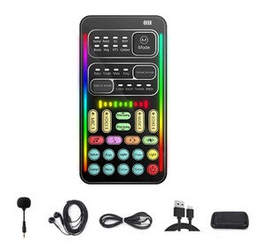 Meilleure vente Portable I9 Combo carte son Mini <span class=keywords><strong>changeur</strong></span> <span class=keywords><strong>de</strong></span> <span class=keywords><strong>voix</strong></span> jeu diffusion en direct ordinateur Mobile carte son en direct pour téléphone - Product Image 4