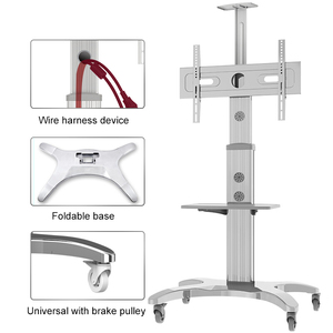 Di Động Di Động Tầng Đứng Bảng Tương Tác Nhôm Cán Nguội Thép Gắn Di Chuyển Bracket Cho TV - Product Image 2