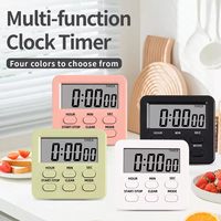 Mini minuteur numérique électronique multifonctionnel avec affichage LCD, piles AAA, écologique, pour cuisine, avec aimant, usage courant
