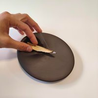 UOBOBO Tisch-Dekoration Maßgefertigter Beton- und Zement-Ovaler Räucherstäbchenhalter für Palo Santo Sticks