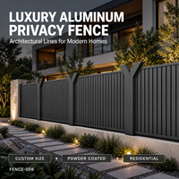 Clôture modulaire en aluminium massif résistante à la rouille pour projets commerciaux de toits, cours et aménagements paysagers