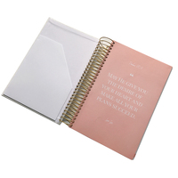 Carnet de planification hebdomadaire et quotidienne A5 personnalisé à spirale, 100 feuilles intérieures, couverture en lin, logo personnalisé, échantillon gratuit, style promotionnel, format A5