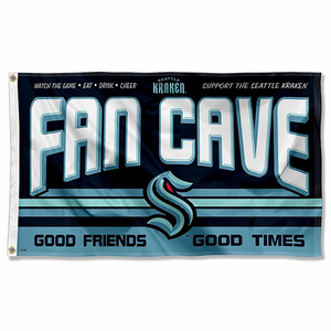 จัดส่งรวดเร็ว ธงทีม NHL ออกแบบพิมพ์ลายตามสั่ง ทีมซีแอตเทิล คราเคน - Product Image 3