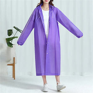 Wholesale Adult <b>Long</b> <b>Raincoat</b> EVA Impermeable Waterproof Rain Coat Men Women Travel Hooded Beam Port Fishing Camping Rainwear - Product Image 2