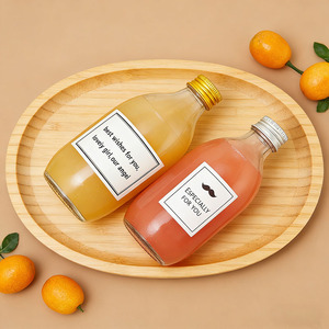 280ml 500ml Clear <strong>Glass</strong> Juice <strong>Bottle</strong> Round Beverage Water <strong>Bottle</strong> for Milk Tea Drink Custom Logo Wholesale <strong>Glass</strong> <strong>Bottle</strong> with Cap - Product Image 4