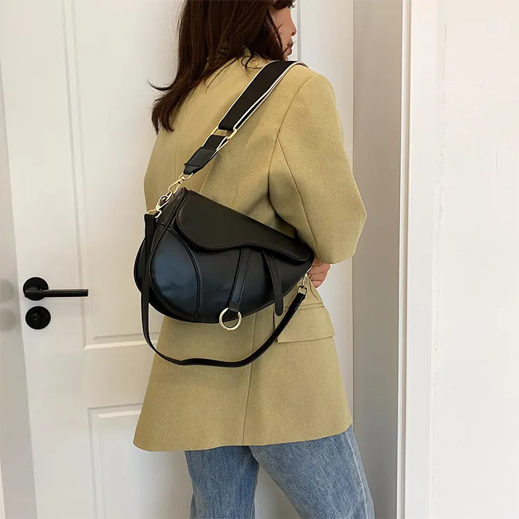 2023 New Trendy Saddle Purses Girls Luxury Messenger Handbag Ladies Famous Hand Bags For Young Woman