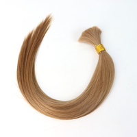 Extensions de cheveux humains vierges chinois Remy, double trame, haute qualité, en vrac pour tissage