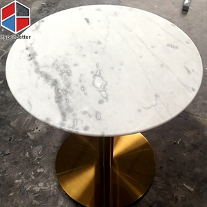 <span class=keywords><strong>Tavolo</strong></span> da Pranzo Rotondo in Marmo <span class=keywords><strong>Bianco</strong></span> con 2 <span class=keywords><strong>Sedie</strong></span>, Vendita Diretta dalla Fabbrica all'Ingrosso - Product Image 3
