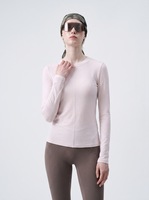 Haut de sport Tailaxing style français en polaire respirant et anti-humidité à manches longues – Nouveautés automne 26 – Coupe ajustée pour l'extérieur