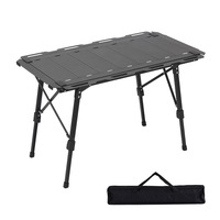 Table de camping en alliage d'aluminium, hauteur réglable, table de pique-nique pour le camping, table tactique IGT pour l'extérieur