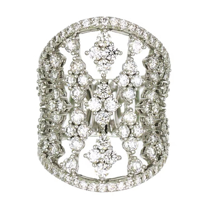 Chine, vente en gros, bague de mariage éternelle classique et élégante, design de mariée, or 18 carats, diamant VS SI, pour femmes - Product Image 1