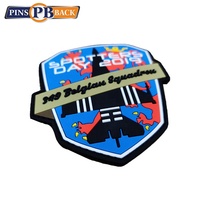 Tas Pakaian Karet Logo Kustom Patch PVC Lembut Tanpa Minimum Patch Kulit PVC 3D