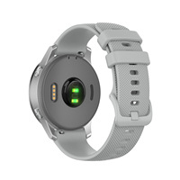 Bracelet de montre universel en silicone texturé à grille 18mm 20mm 22mm, bracelet de remplacement sportif pour Garmin Vivoactive 4 5 Forerunner 55 158