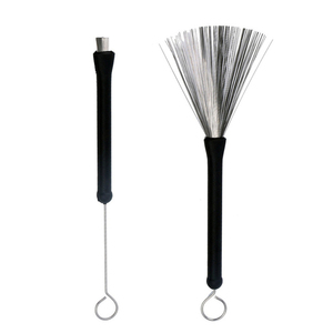 Paquet de sac plastique noir en fil métallique pliable en acier inoxydable <span class=keywords><strong>Brosse</strong></span> pour caisse claire jazz - Product Image 3