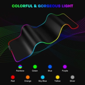 Maßgefertigtes Großes LED-Gaming RGB-Mauspad Hersteller Mauspad, Rutschfeste Gummiunterseite Computer-Tastaturunterlage mit USB-Anschluss - Product Image 2