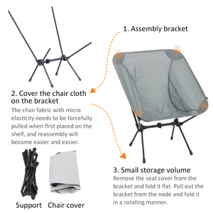 Outdoor Furniture Portable 2 Person <b>Camping</b> <b>Chairs</b> Backpacking Compact Leisure Beach <b>Double</b> Moon <b>Chair</b> - Product Image 3