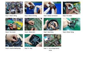 Vento rosso 80x80x20mm 12V/24V plastica a basso rumore DC ventilatore assiale 2500RPM ventola di raffreddamento OEM elettrico 20mm diametro della lama - Product Image 4