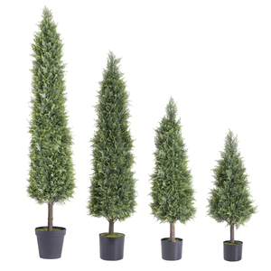 PZ-1-132 Hot Bán Sống Động Như Thật Faked Cây Cây Tuyết Tùng Nhà Máy Nhân Tạo Cypress Topiary Cây Trong Nồi Nhựa Cho Trong Nhà Ngoài Trời Trang Trí Nội Thất - Product Image 2