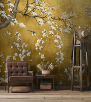 Autocollants muraux, papier peint 3D, décorations murales pour la maison, art mural moderne en métal de luxe, peinture murale, décalcomanie murale