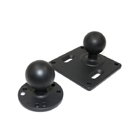 Plaque VESA 75*75 avec rotule de 1,5 pouce, support de fixation pour équipement GPS