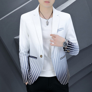 Traje pequeño Gradual para hombre, traje de peluquero personalizado para jóvenes, Traje individual, capa superior, novedad de primavera y otoño - Product Image 5