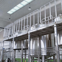 Ligne de brassage de bière artisanale Hermann 1000L à quatre cuves, haute capacité, essentielle pour le traitement de l'alcool, cuves sous pression, 220V/380V, garantie 5 ans